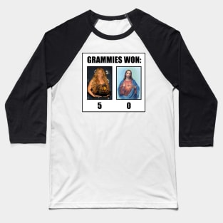 Mariah Grammies Won Vs Jesus Christ - Funny Meme Baseball T-Shirt